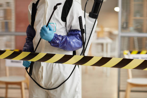 Professional Biohazard Cleanup technician working in Hewitt, NJ
